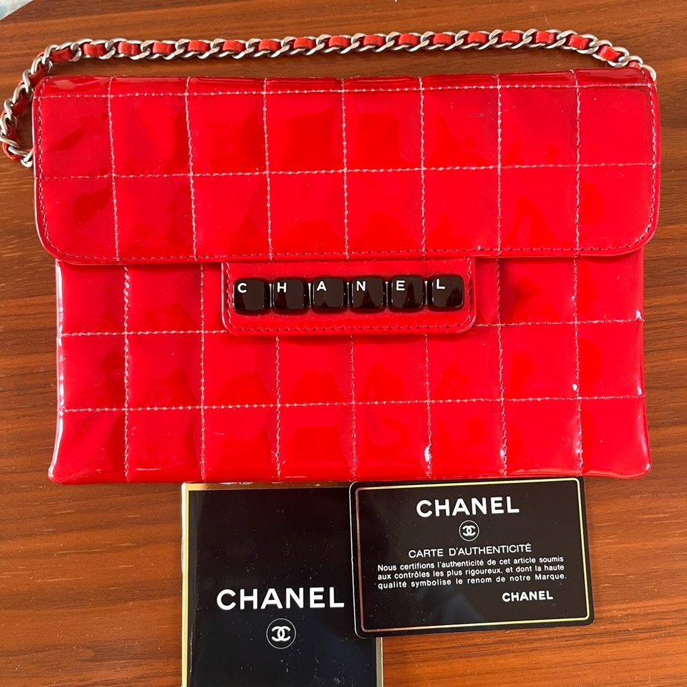 Chanel Patent Leather Digital Flap Bag